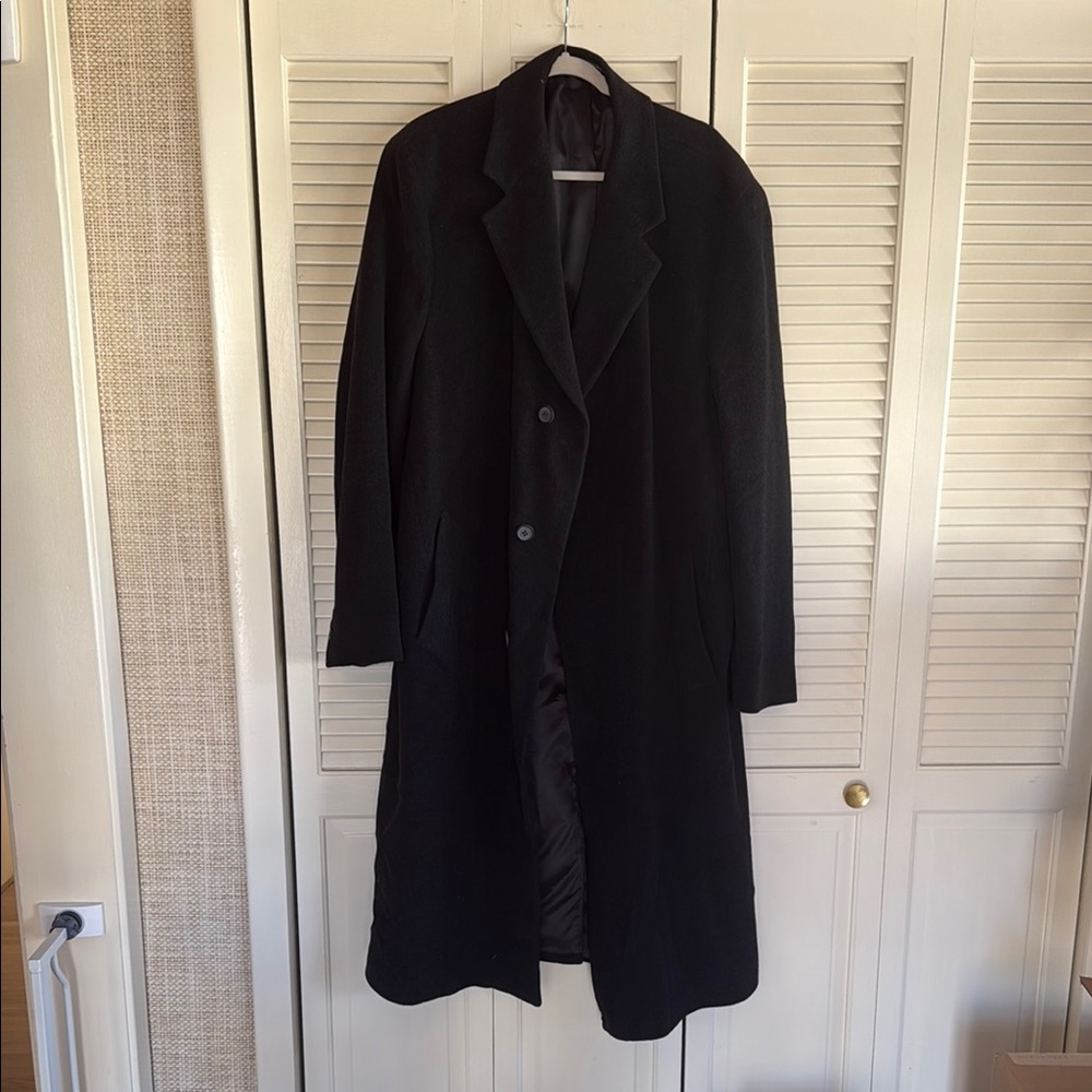 Men's Black Overcoat